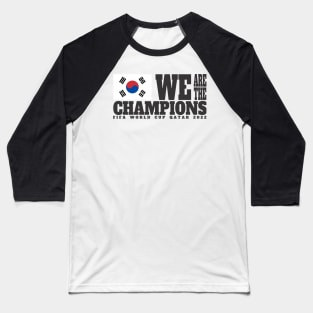 Fifa World Cup Qatar 2022 Champions - South Korea - Light Color Edition Baseball T-Shirt